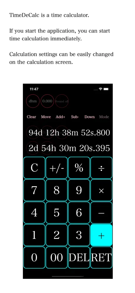 TimeDeCalc