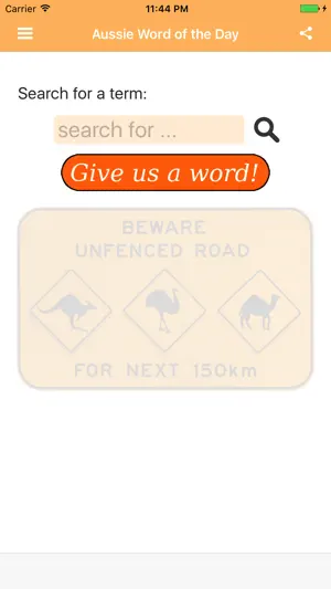 Aussie Word of the Day screenshot 1