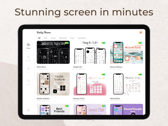 Screenshot #5 pour Daily Theme: Aesthetic Widgets