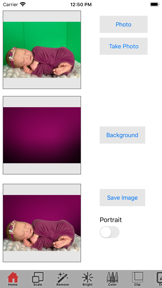 Green Screen Baby Studio screenshot