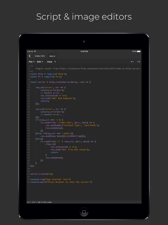 App screenshot