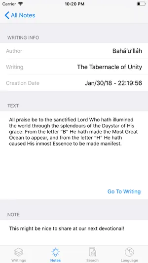 Bahá'í Readings screenshot 4