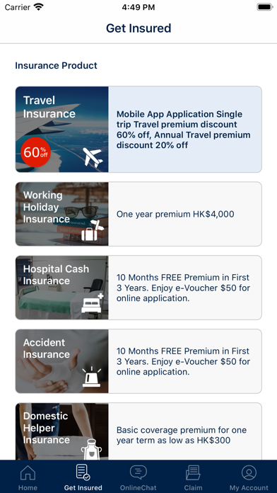 Hong Leong Insurance app screenshot 2