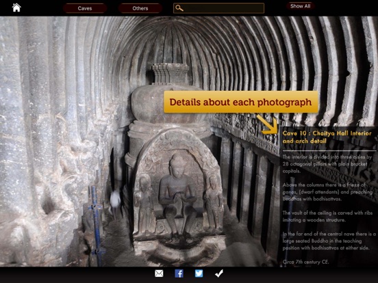 Ellora Caves iPad screenshot 4 - Travel app