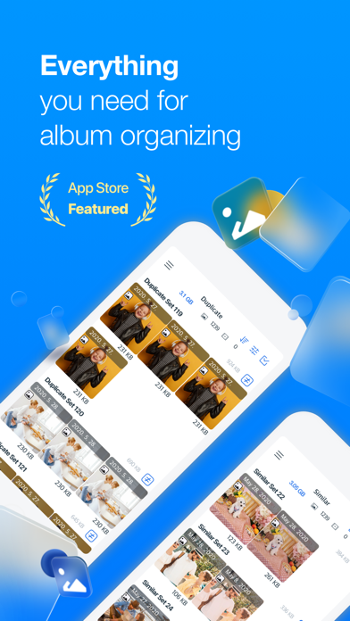 Photo Cleaner -Album organizer Screenshot 1 - AppWisp.com Photo Cleaner -Album organizer Screenshot 1 - AppWisp.com