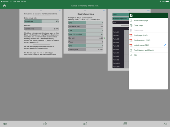 Spreadsheet - Sheetlet iPad screenshot 4 - Productivity app