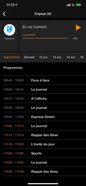 TV d'Orange Côte d'Ivoire screenshot 1