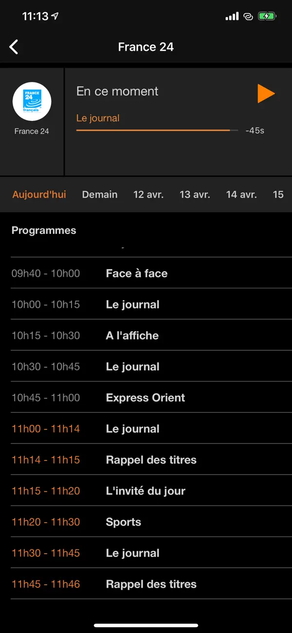 Screenshot #1 pour TV d'Orange Côte d'Ivoire