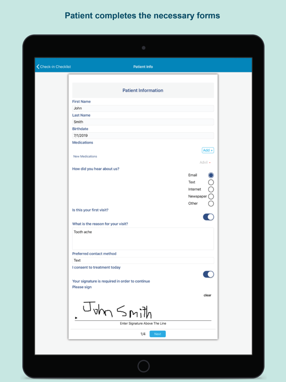 eClipboard 24 iPad screenshot 5 - Medical app