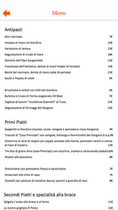 Il Giardino Ristorante Gargano Screenshot 2 - AppWisp.com Il Giardino Ristorante Gargano Screenshot 2 - AppWisp.com