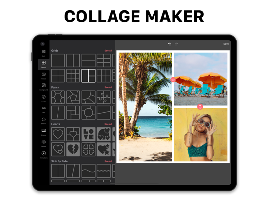 Collage maken iPad app afbeelding 1