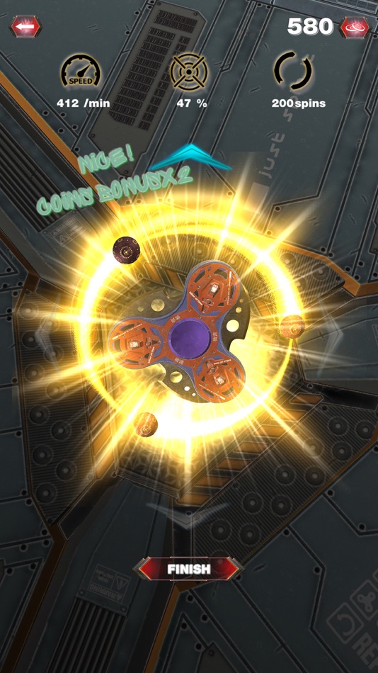 #3. Fidget Spinner using Gravity (iOS) 来自: Vitaly Krivenko