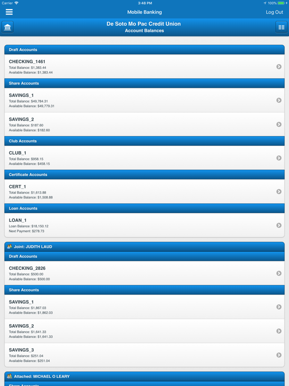 DeSoto Mo Pac CU iPad screenshot 3 - Finance app