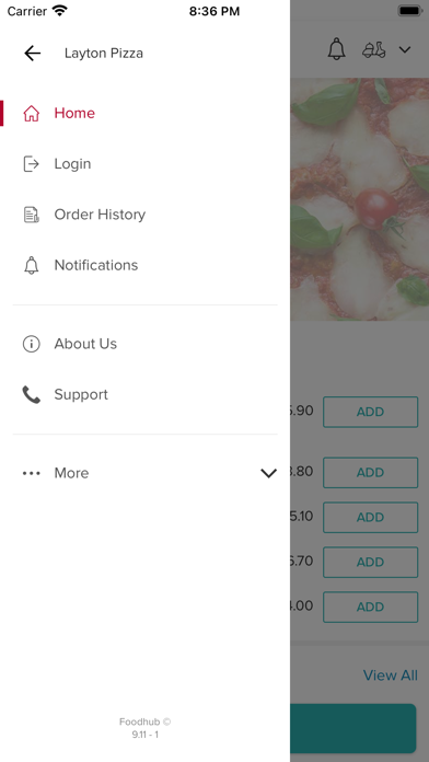 Layton Pizza. Screenshot