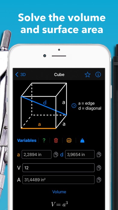 Geometry solver and calculator Screenshot