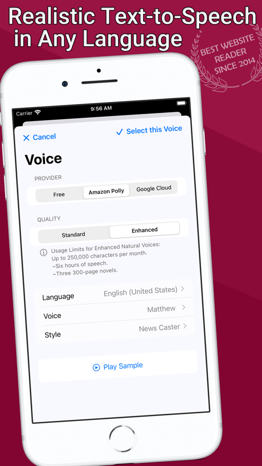#3. WebOutLoud - Text to Speech (macOS) 게시자: Bret Lester