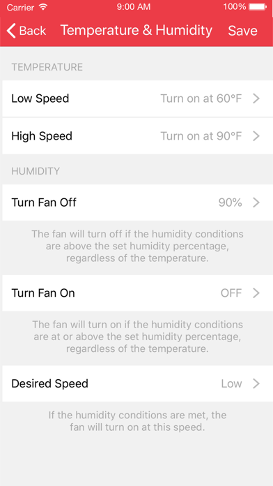 QuietCool Smart Control iPhone screenshot 5 - Utilities app