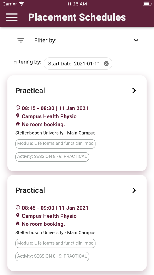 #2. Placement Plus (iOS) 由: Stellenbosch University