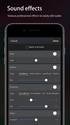 Audio Editor - Music editor iPhone image 2