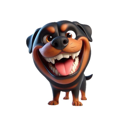 Happy Rottweiler Stickers icon