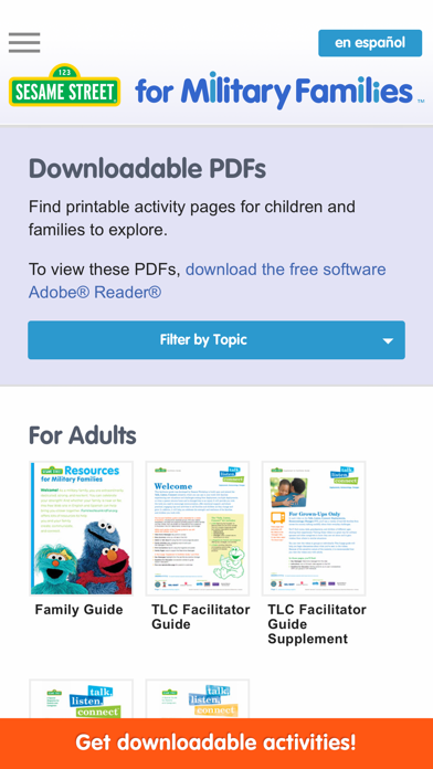 Sesame for Military Families iPhone screenshot 4 - Education app
