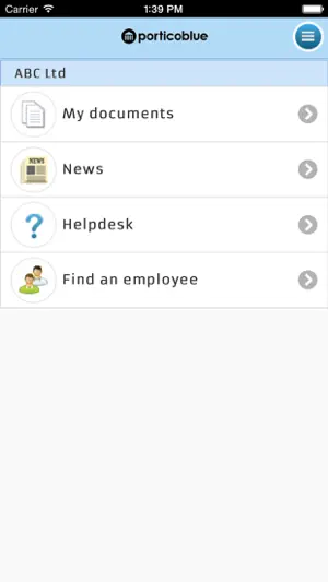 Portico Blue screenshot 1