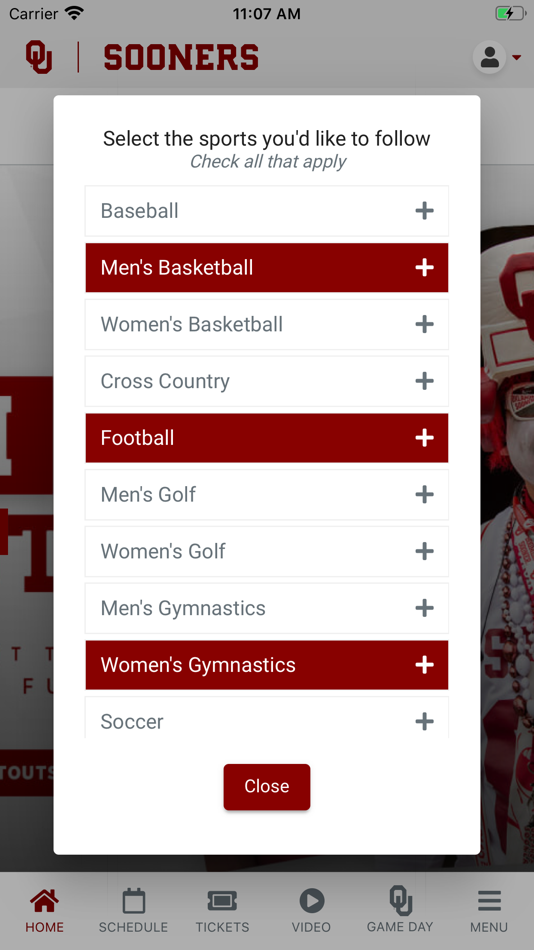#2. Oklahoma Sooners (iOS) Oleh: University of Oklahoma (Information Technology)