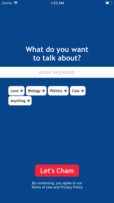 CHAM – Find People to Chat Screenshot