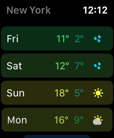 Apple Watch screenshot