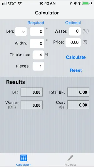 Board Feet Easy Calculator screenshot 1