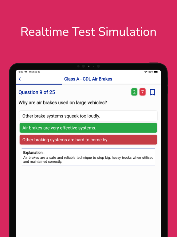 Missouri CDL Permit Practice iPad screenshot 5 - Education app