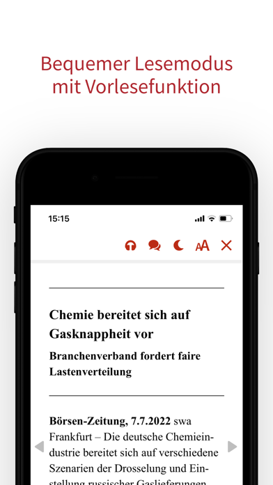 Börsen-Zeitung Screenshot