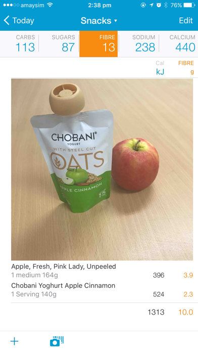 Easy Diet Diary iPhone screenshot 2