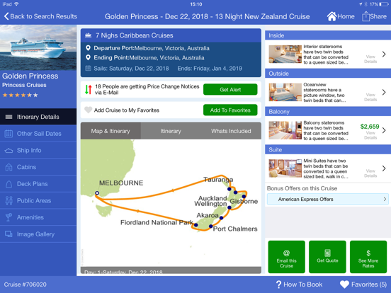 Screenshot #5 pour Cruise Finder by iCruise.com