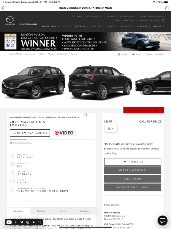 Group 1 Mazda Denton iPad screenshot 4 - Business app