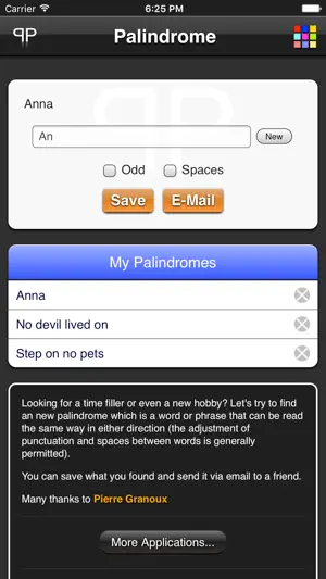 Palindrome screenshot 2