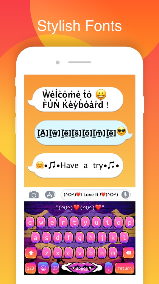 #5. FUN Keyboard -Emoji & Themes (iOS) بواسطة: Shenzhen Xindubowang Technology Co., Ltd.