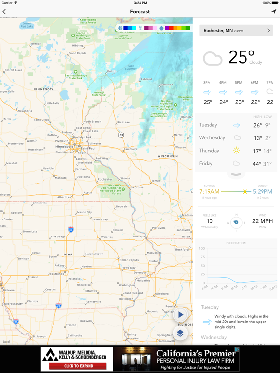 Screenshot #5 pour Local Weather Radar & Forecast