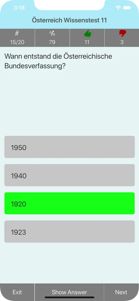 Österreich Testfragen