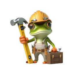 Construction Frog Stickers