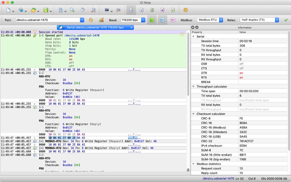 #10. IO Ninja (macOS) Podle: Tibbo Technology Inc.