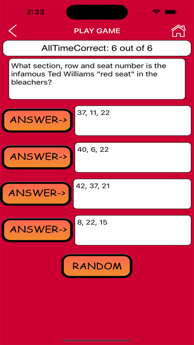 Screenshot #2 pour Trivia for Boston Red Sox Fans