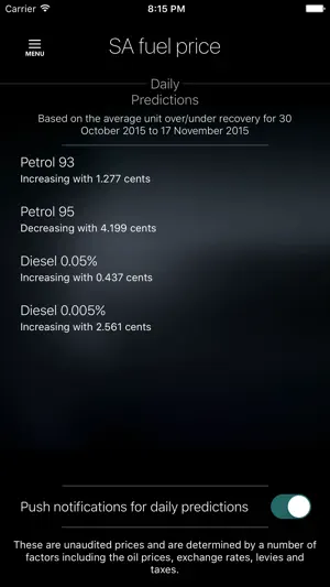 SA Fuel Price screenshot 4