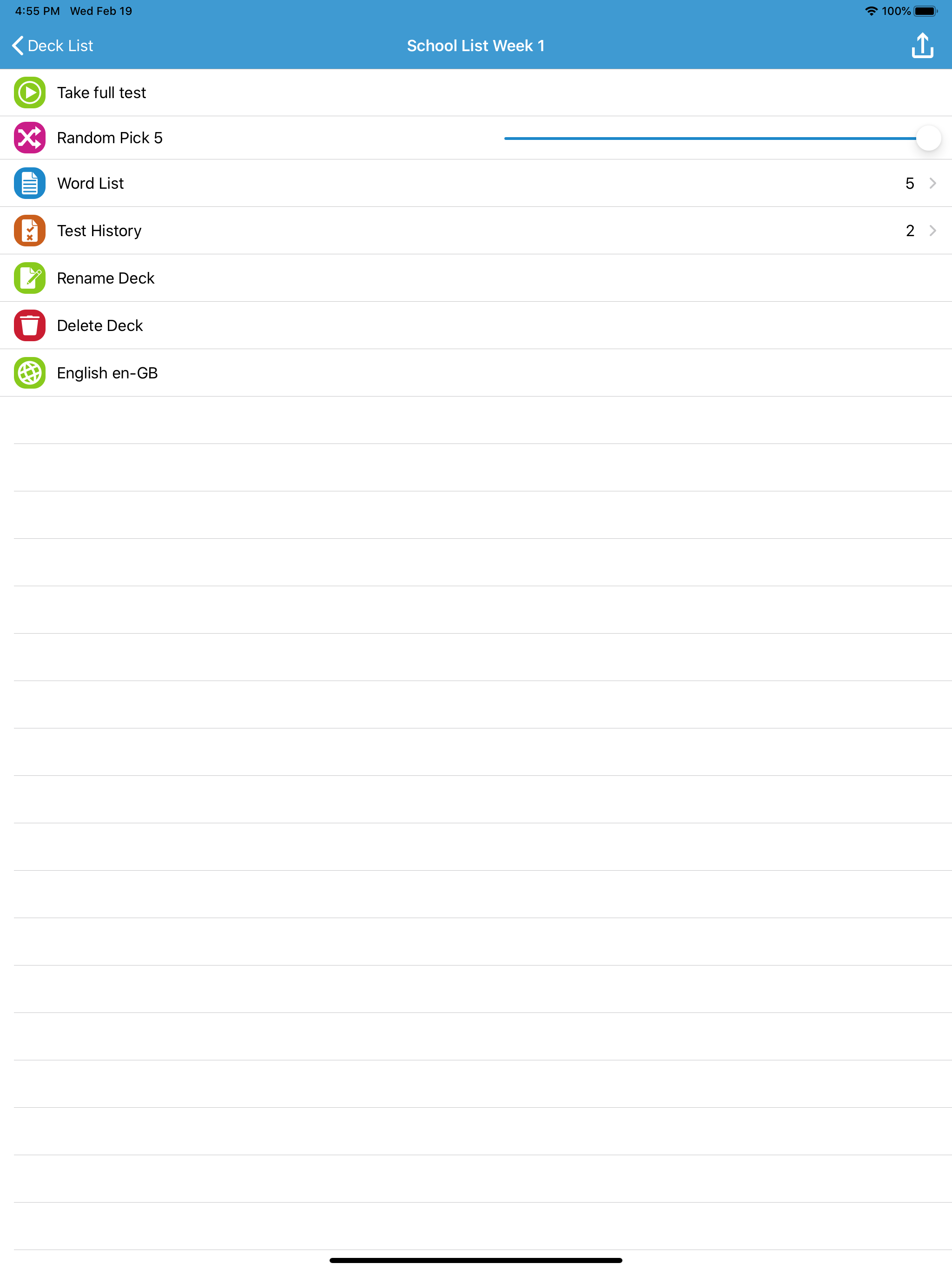Spelling Test Flashcards screenshot 23