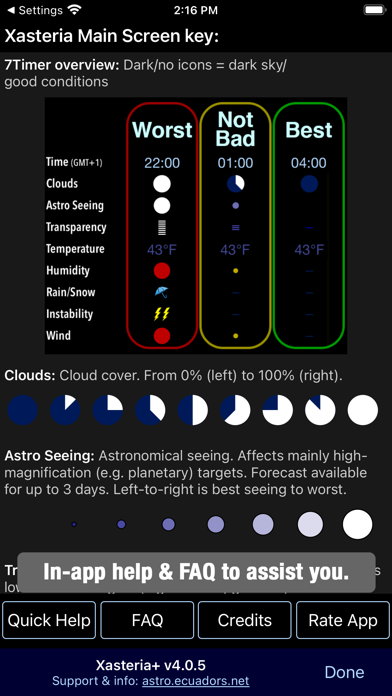 Xasteria Plus - Astro Weather Screenshot