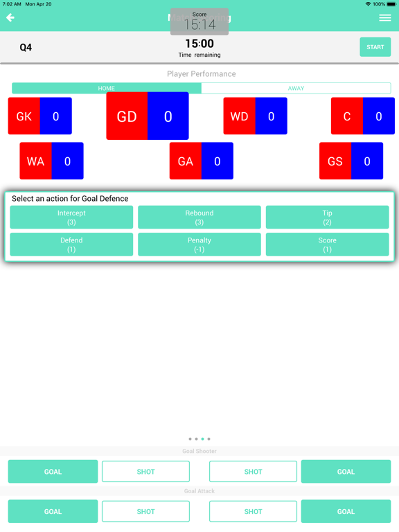 Screenshot #6 pour NetScore Netball Scoring