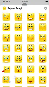 Yellow Square Smileys Emoticon iphone bilder 0