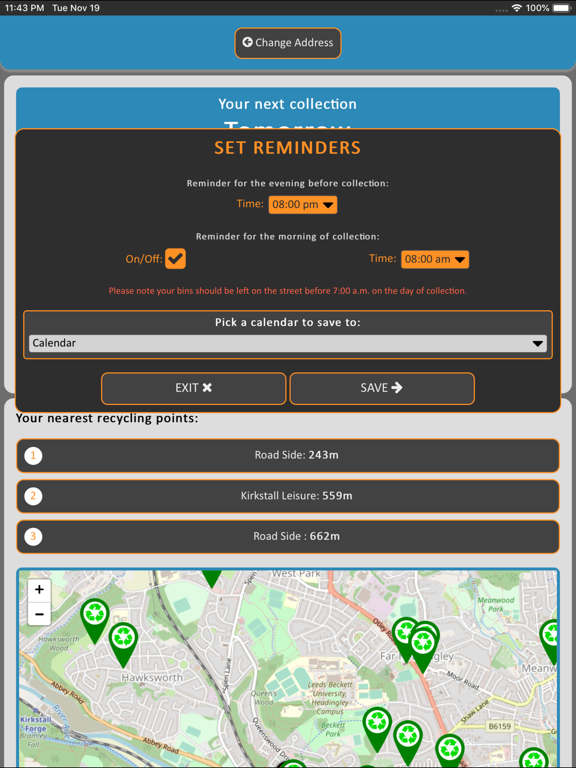Leeds Bins iPad screenshot 3 - Reference app
