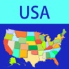 Map Solitaire - USA icon