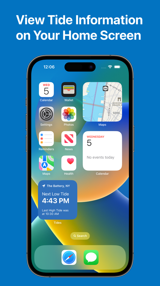 #5. Tides - high and low tide info (macOS) 由: Andy Lin